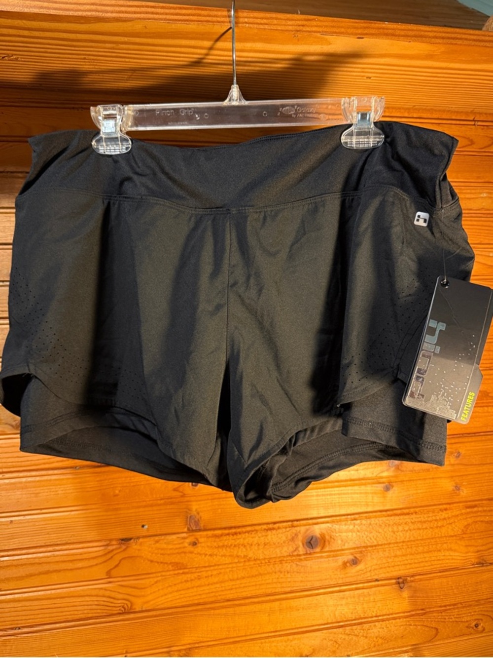 Hind Black Women’s Athletic 2-in-1 Running Shorts